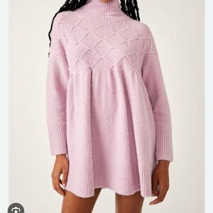 Free People Lilac Long Sleeve Dress